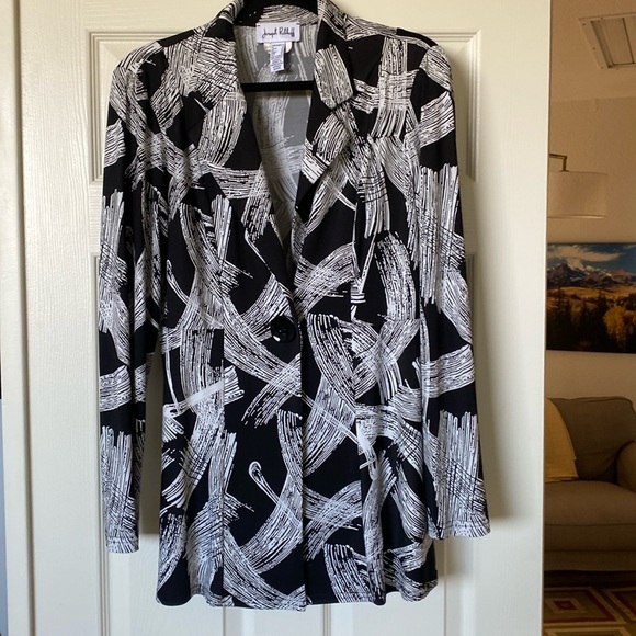 Joseph Ribkoff printed long blazer - Picture 1 of 3